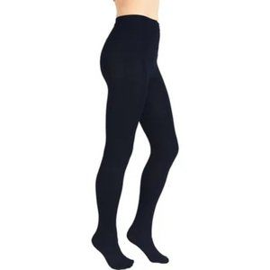 NWT Plush Apparel Women's Full-Foot Fleece Lined Tights in Black